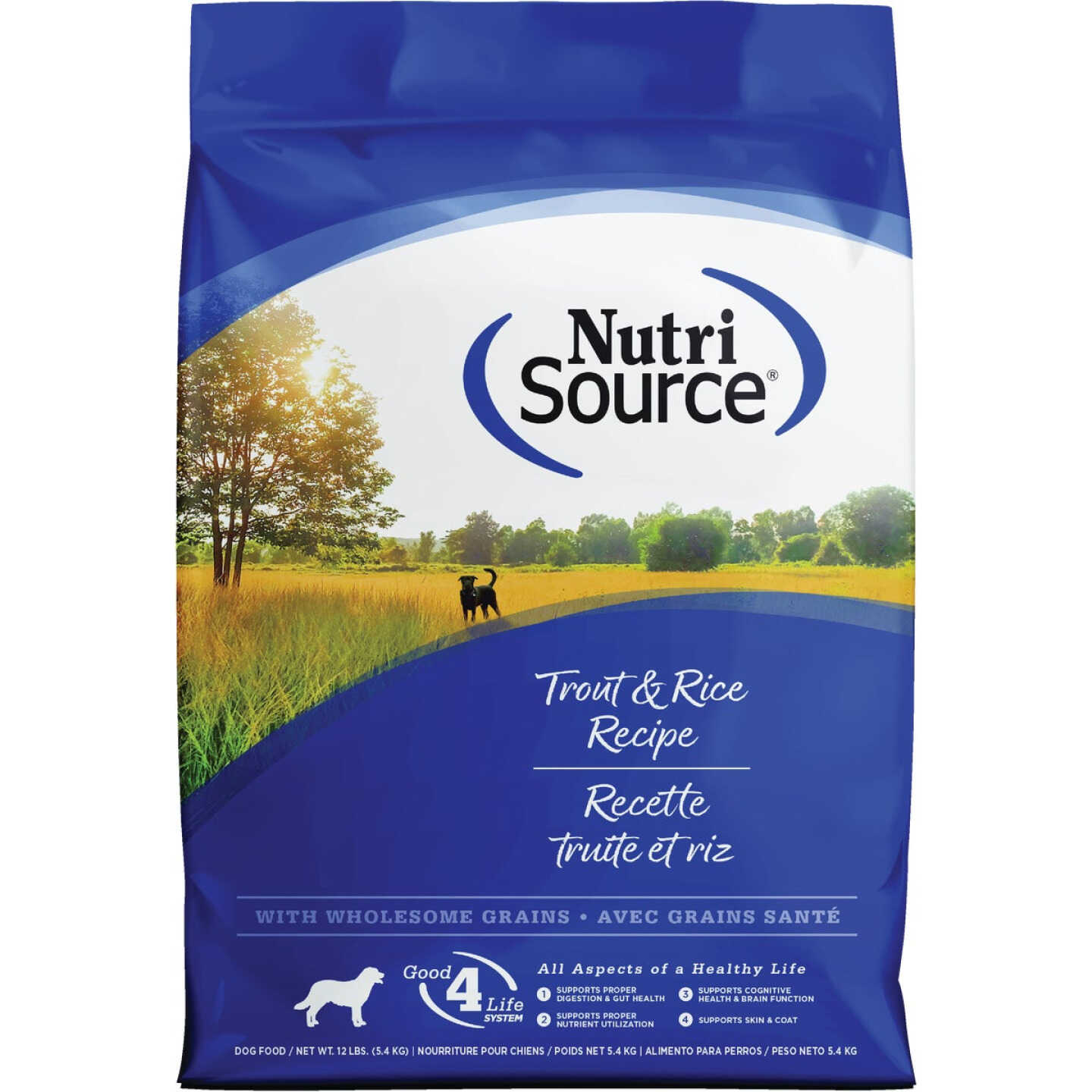 NutriSource 26 Lb. Trout & Rice Recipe Dog Food Image 1