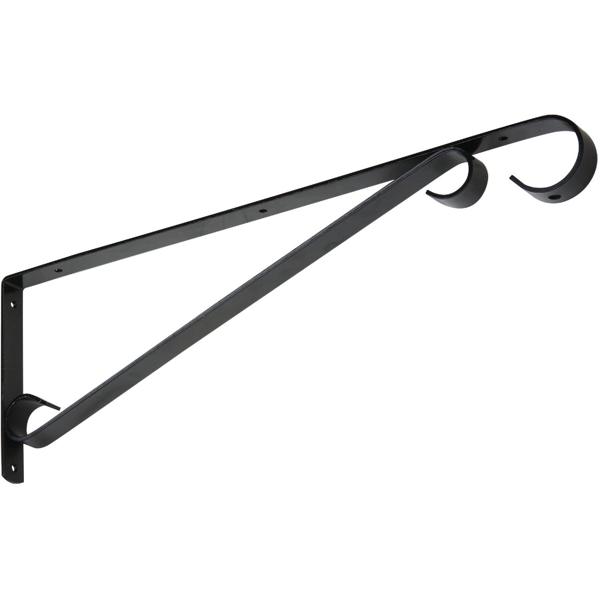 National Hardware 15 In. Black Steel Hanging Plant Bracket