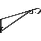 National Hardware 15 In. Black Steel Hanging Plant Bracket Image 1
