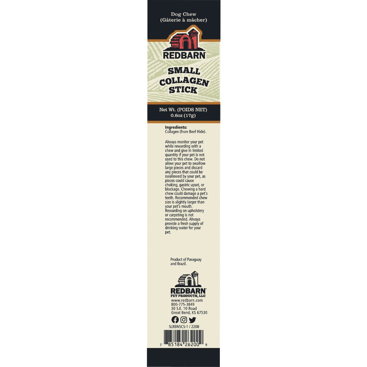 Redbarn Small Collagen Stick Dog Treat Image 3