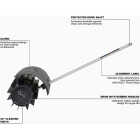 Milwaukee M18 FUEL Rubber Broom Attachment for QUIK-LOK Attachment System Image 2