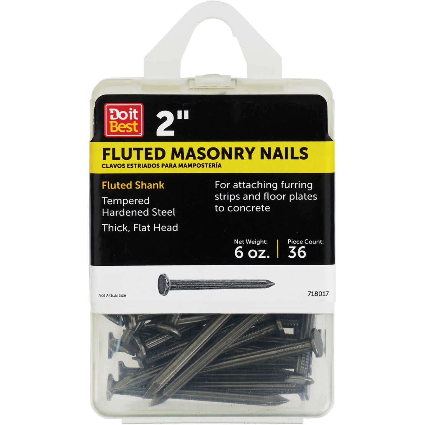 Do it 6d x 2 In. 9 ga Hardened Steel Fluted Masonry Nails (37 Ct.) Image 1