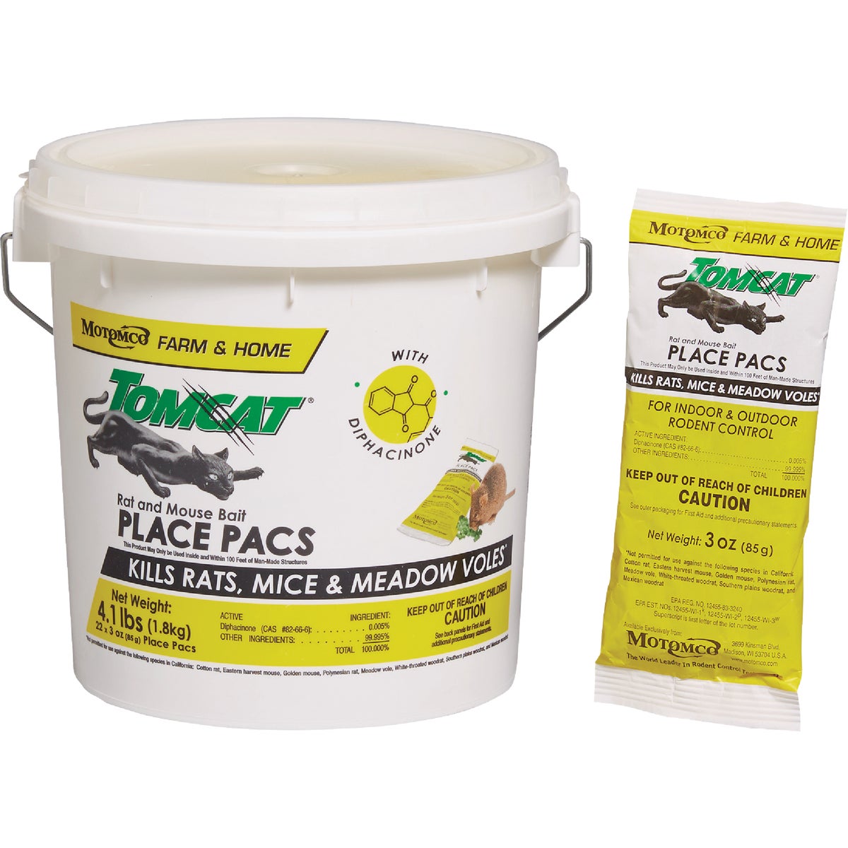 Tomcat 3 Oz. Rat & Mouse Bait Place Pacs (22-Pack) Image 2
