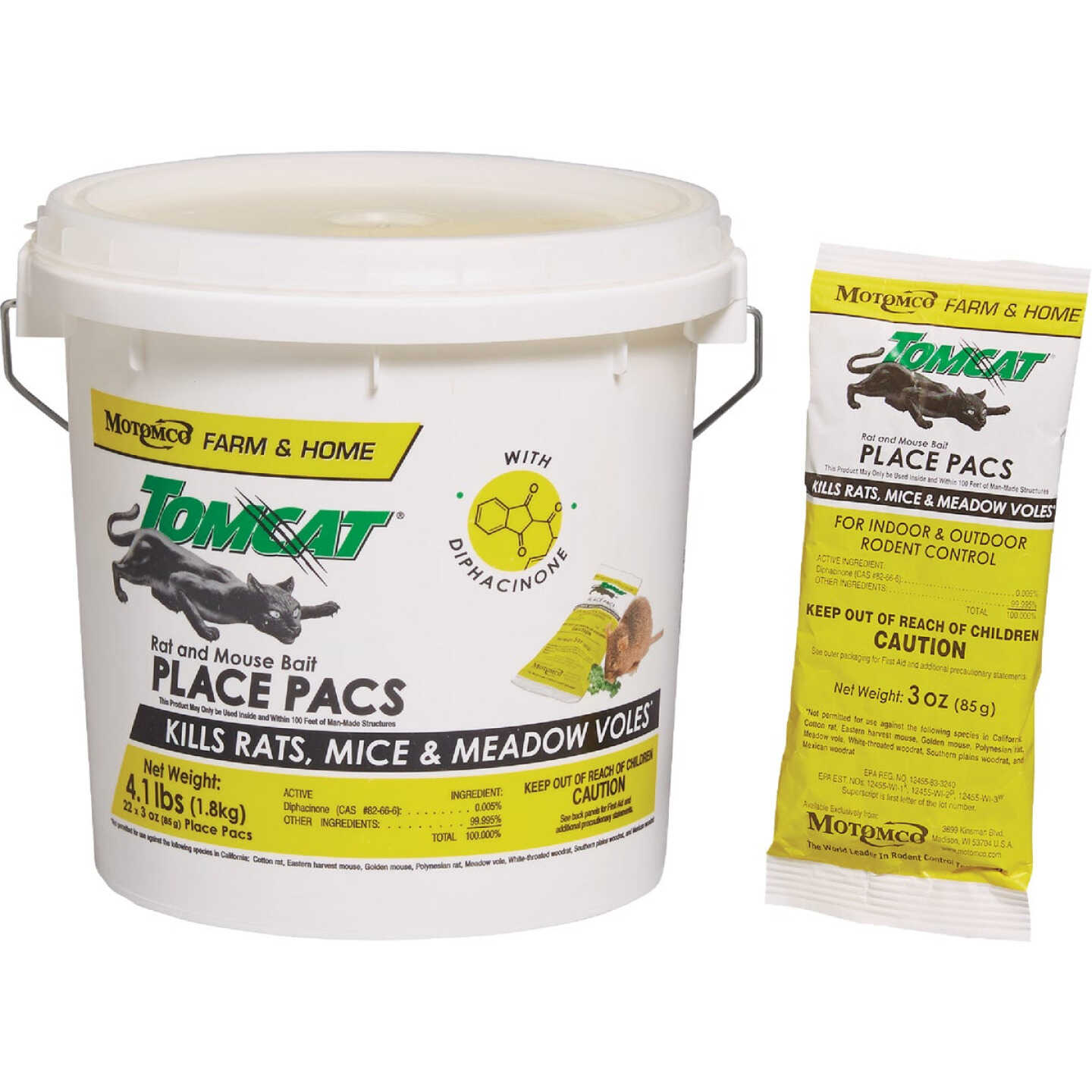 Tomcat 3 Oz. Rat & Mouse Bait Place Pacs (22-Pack) Image 2