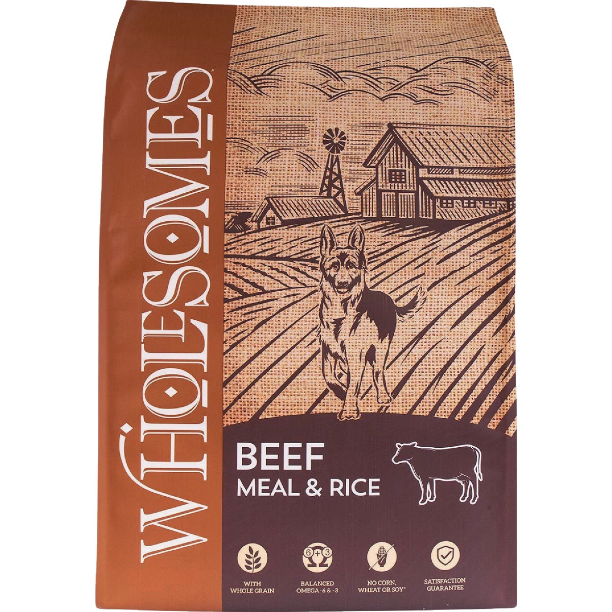 Wholesomes 40 Lb. Beef Meal/Rice Dry Dog Food