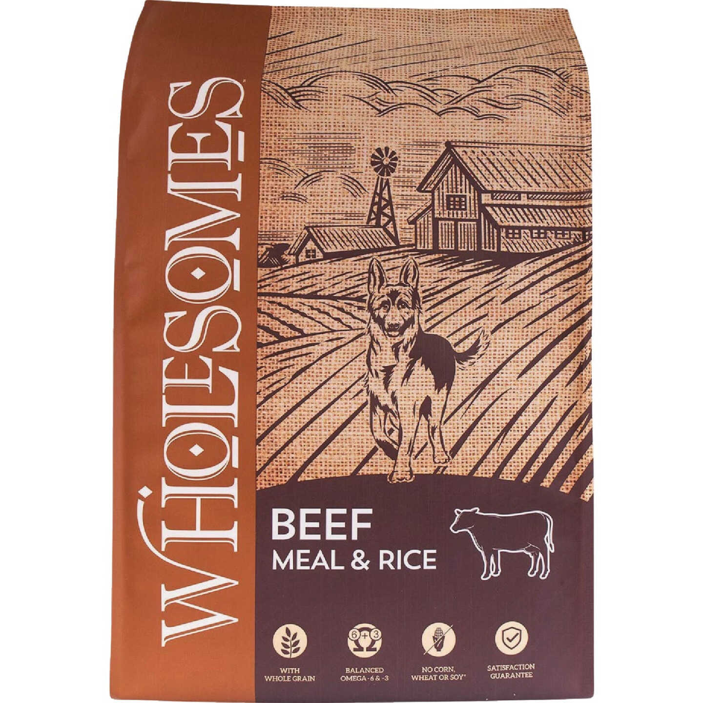 Wholesomes 40 Lb. Beef Meal/Rice Dry Dog Food Image 1