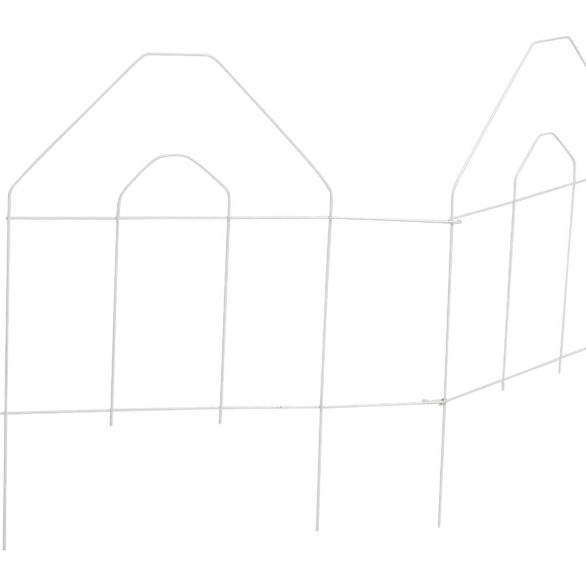 Best Garden 8 Ft. White Galvanized Wire Folding Fence Image 3