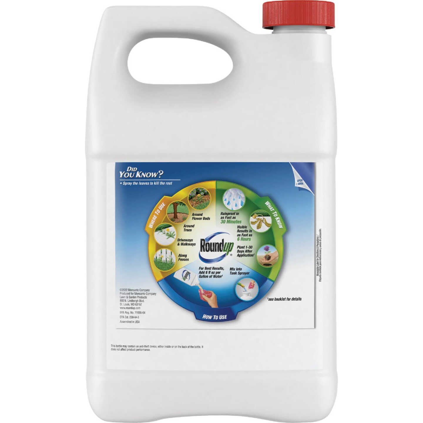 Roundup 1 Gal. Exclusive Formula Concentrate Weed & Grass Killer Image 2