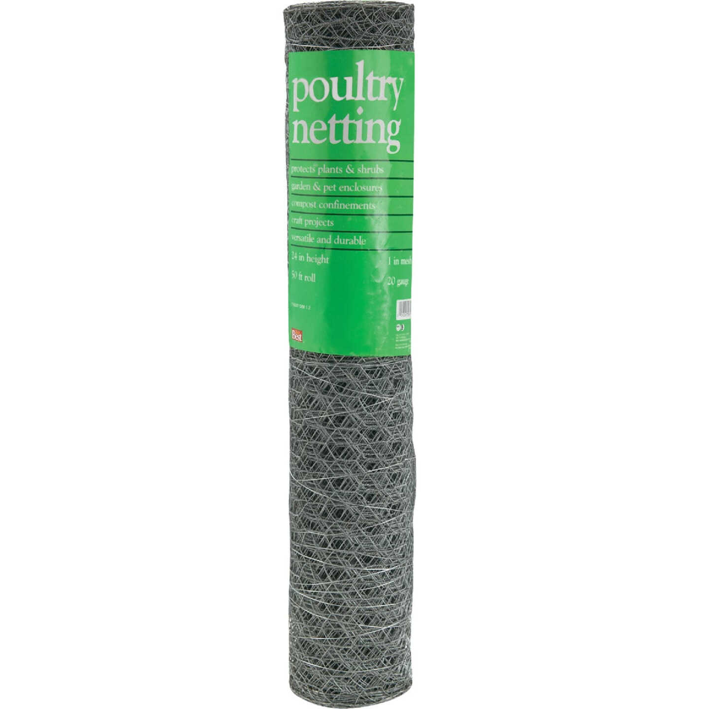 Do it 1 In. x 24 In. H. x 50 Ft. L. Hexagonal Wire Poultry Netting Image 2