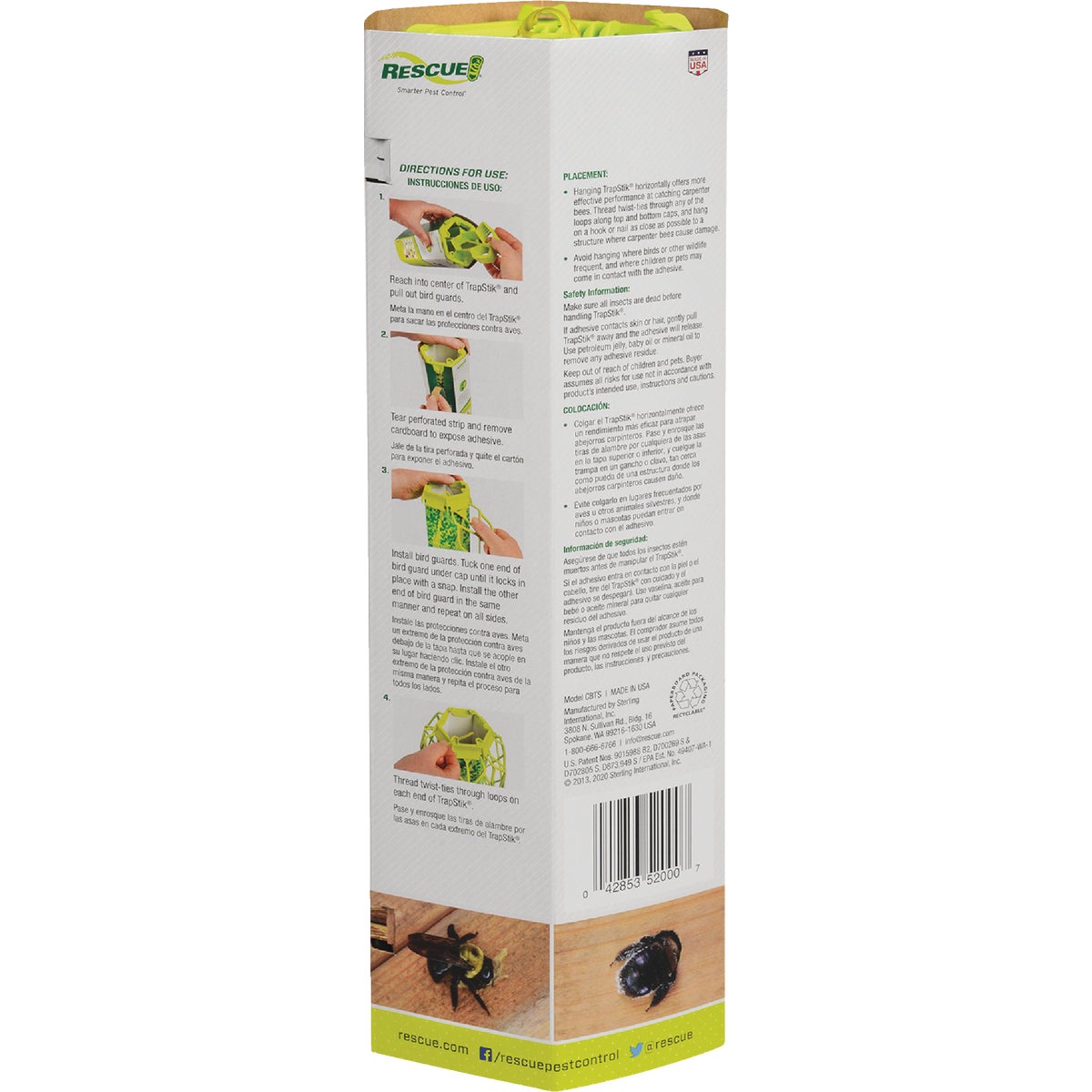 Rescue TrapStik Disposable Carpenter Bee Trap Image 4