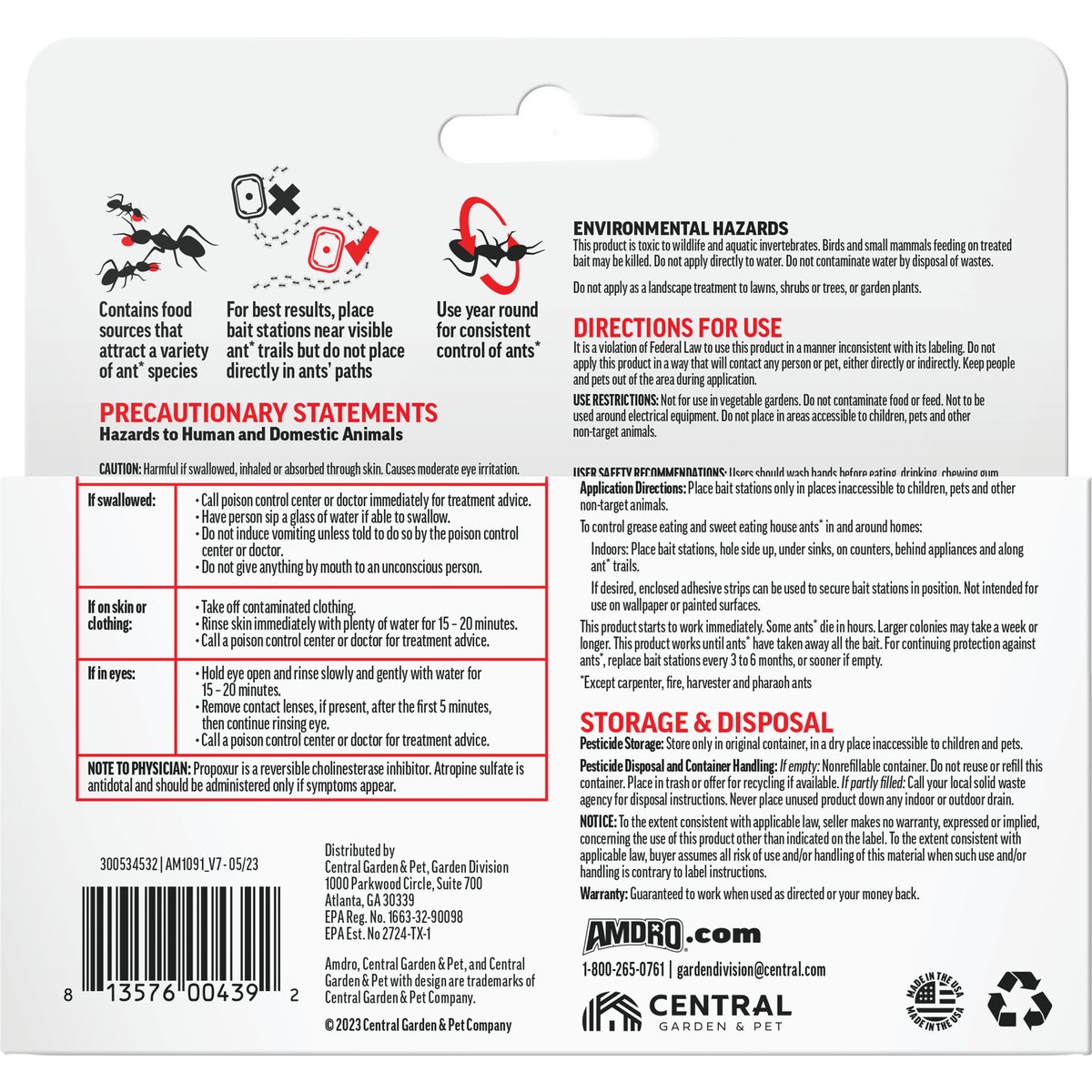 Amdro 0.64 Oz. Solid Ant Bait Station (4-Pack) Image 2