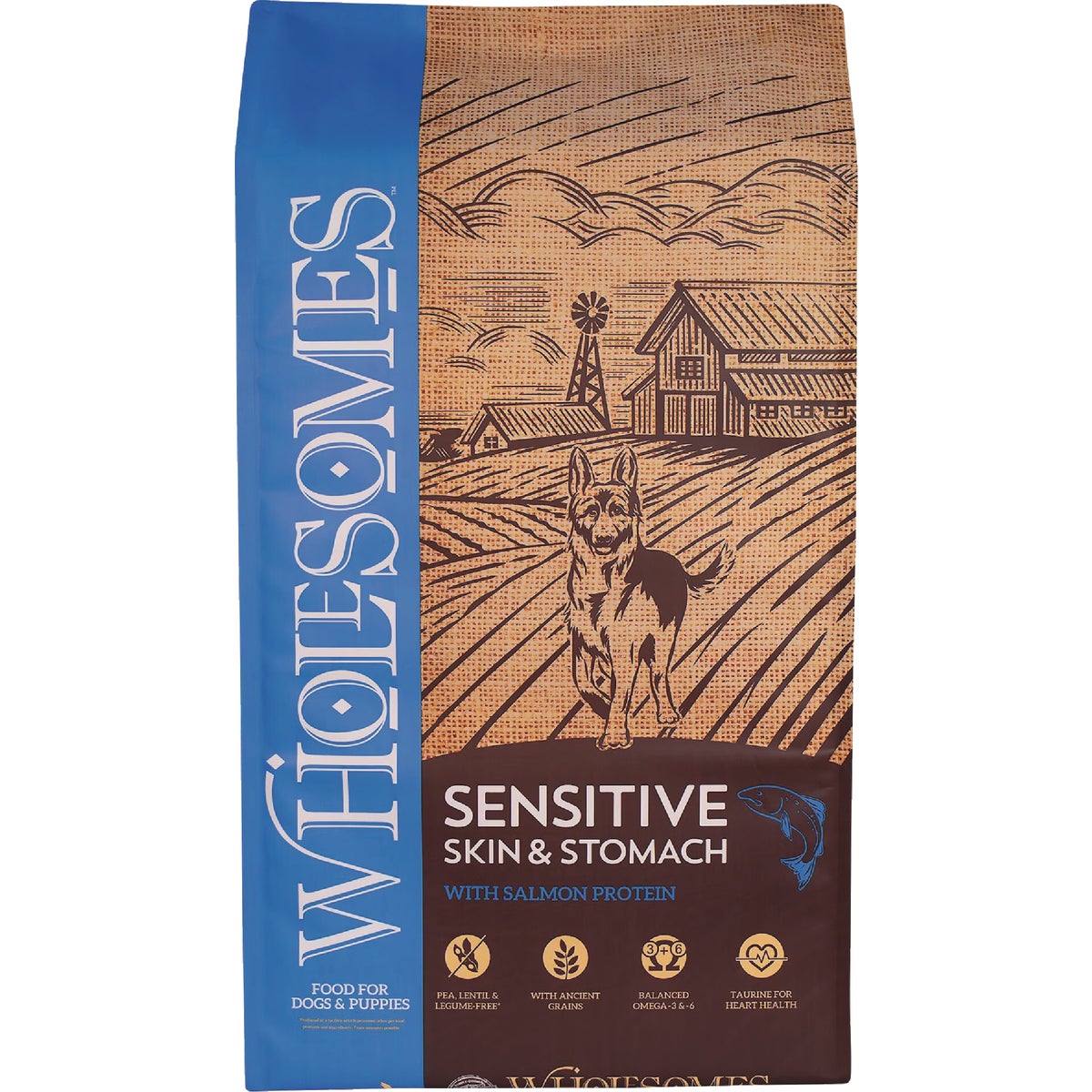 Wholesomes Sensitive Skin & Stomach 30 Lb. Salmon Dry Dog Food