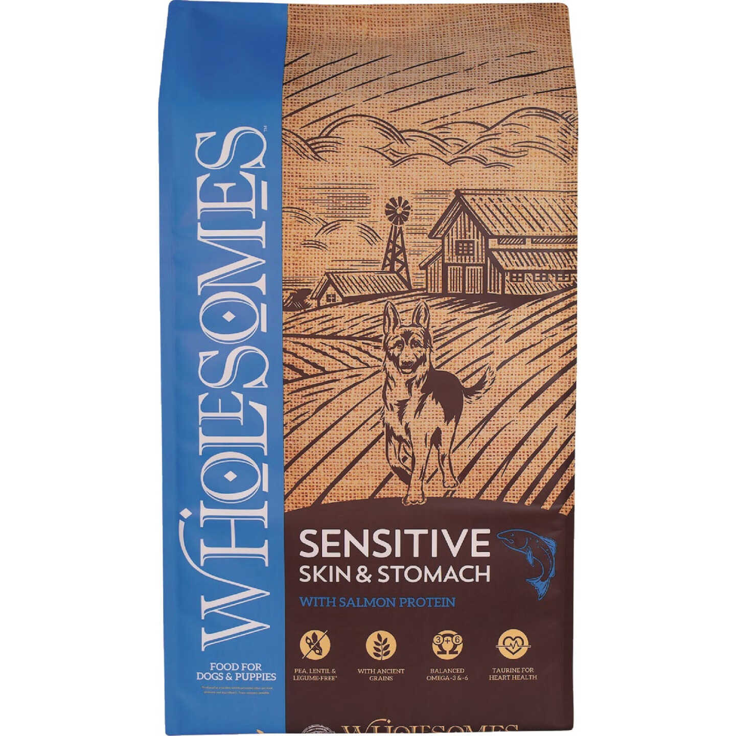 Wholesomes Sensitive Skin & Stomach 30 Lb. Salmon Dry Dog Food Image 1