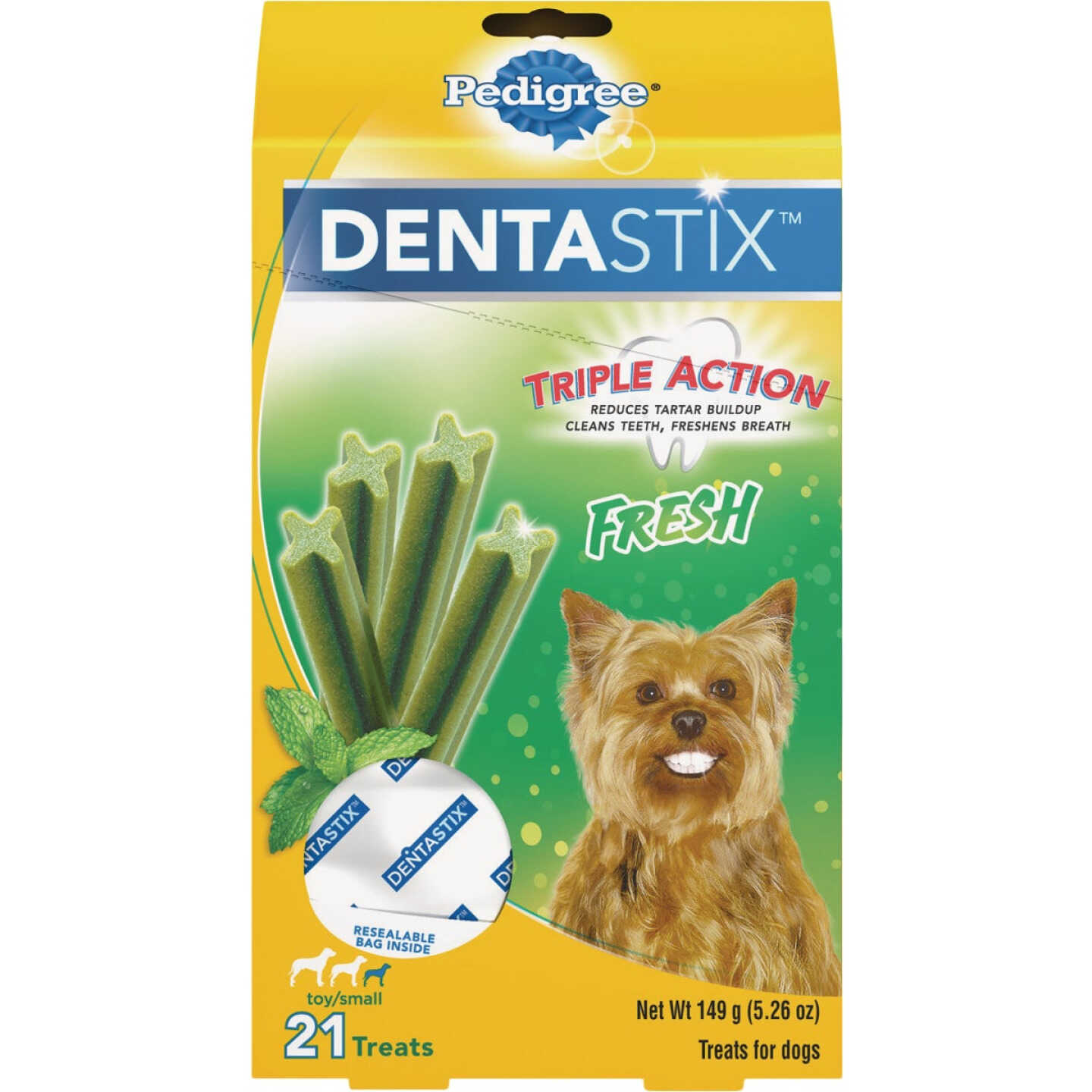 Pedigree Dentastix Toy Dog Fresh Dental Dog Treat (21-Pack) Image 1