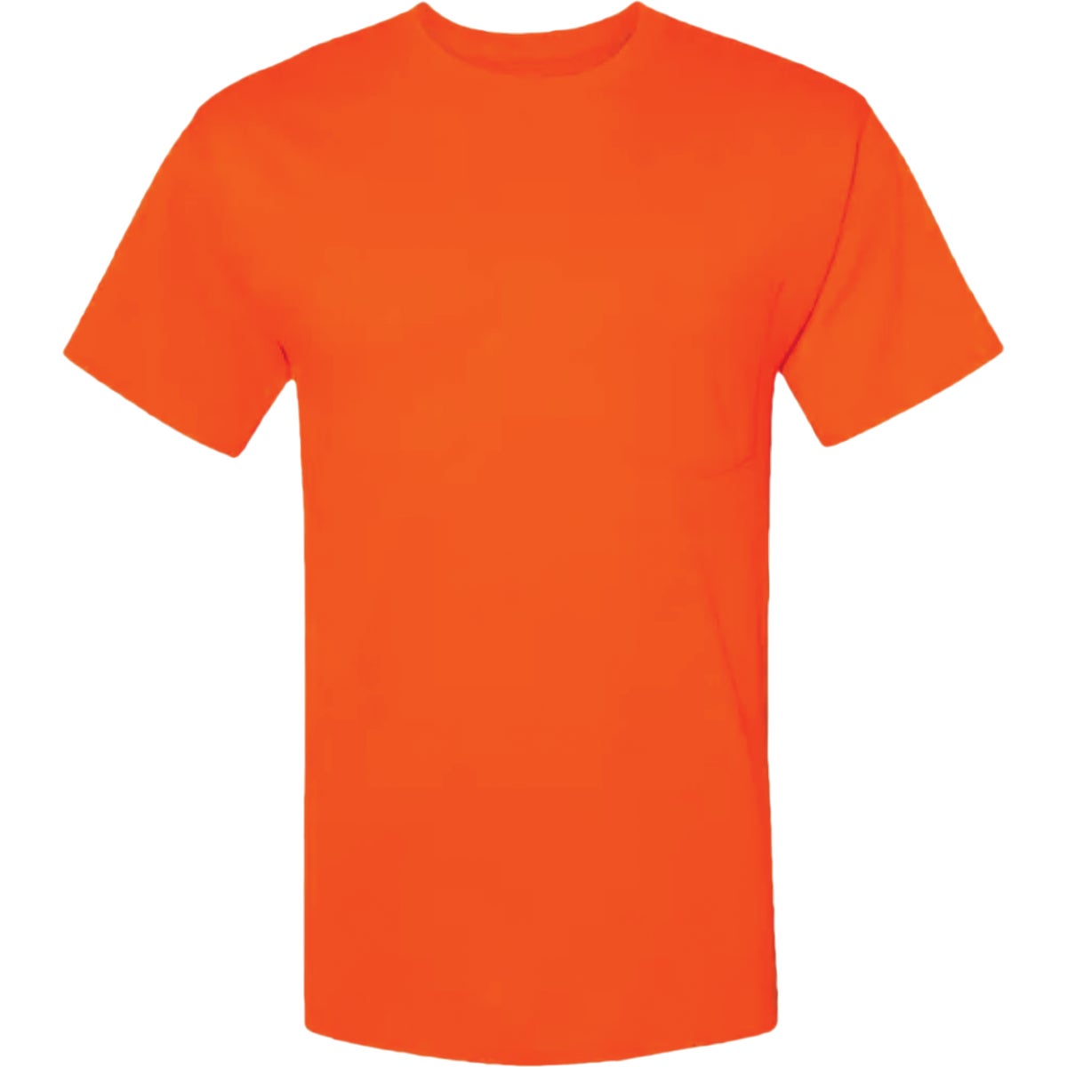 Hanes Men's Medium Safety Orange Workwear T-Shirt (2-Pack) Image 1