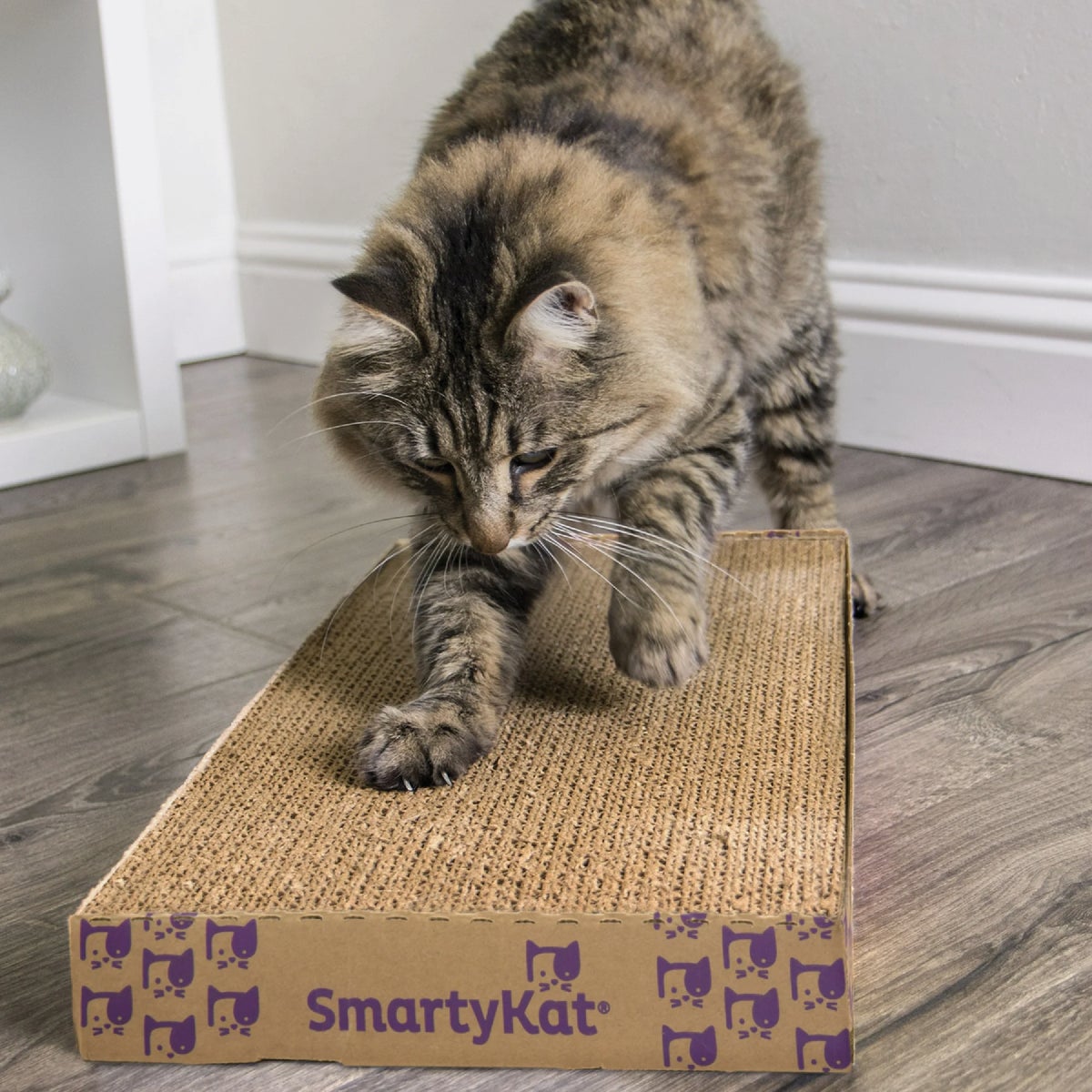SmartyKat Super Scratcher+  Double Wide Cat Scratcher with Catnip Infusion Technology Image 2