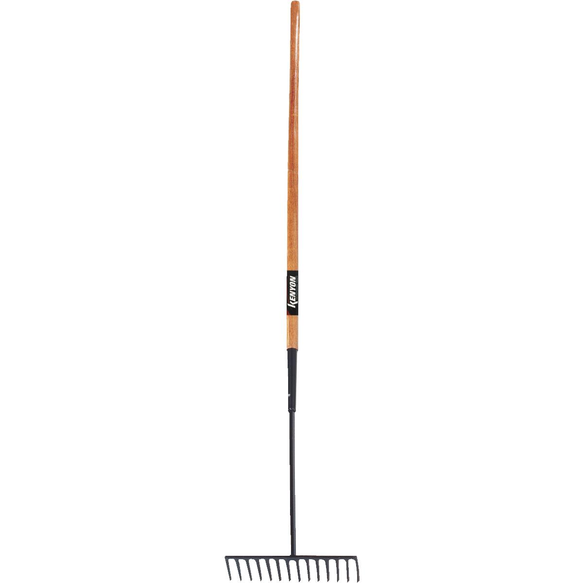 Kenyon 60 In. Wood Handle 14-Tine Asphalt Landscape Rake
