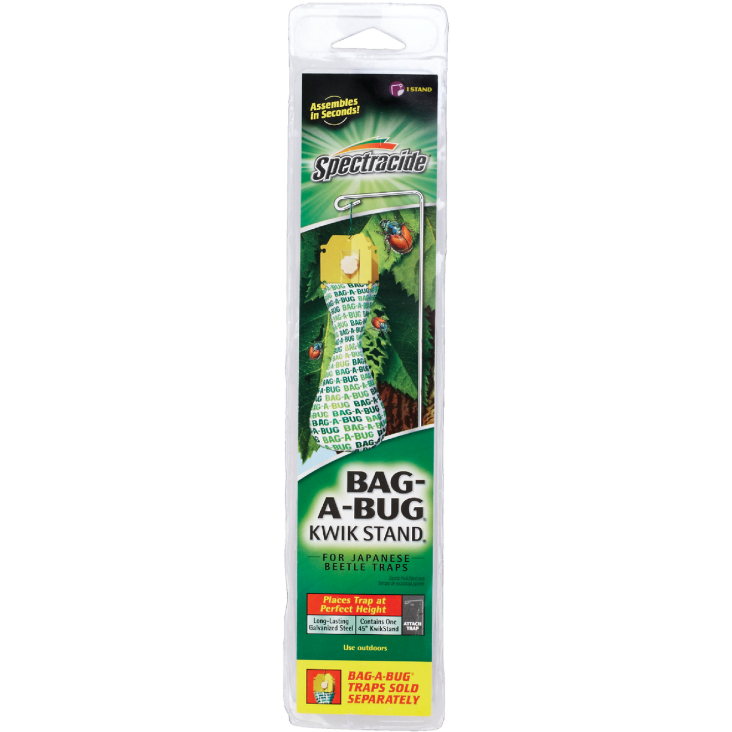 Spectracide Bag-A-Bug 45 In. Galvanized Steel Kwik Stand For Japanese Beetle Trap Image 1