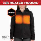 Milwaukee M12 Women's XL Black Full-Zip Heated Hoodie Kit Image 2