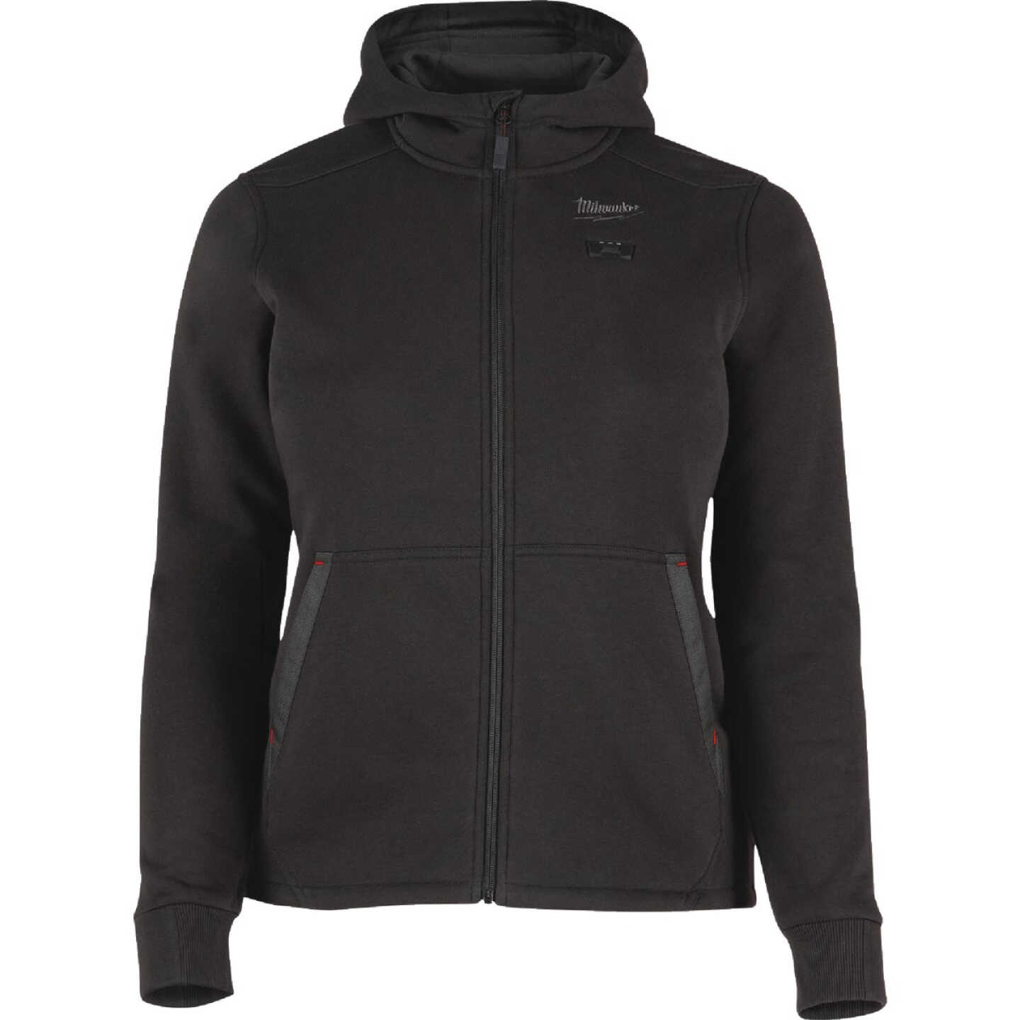 Milwaukee M12 Women's XL Black Full-Zip Heated Hoodie Kit Image 1