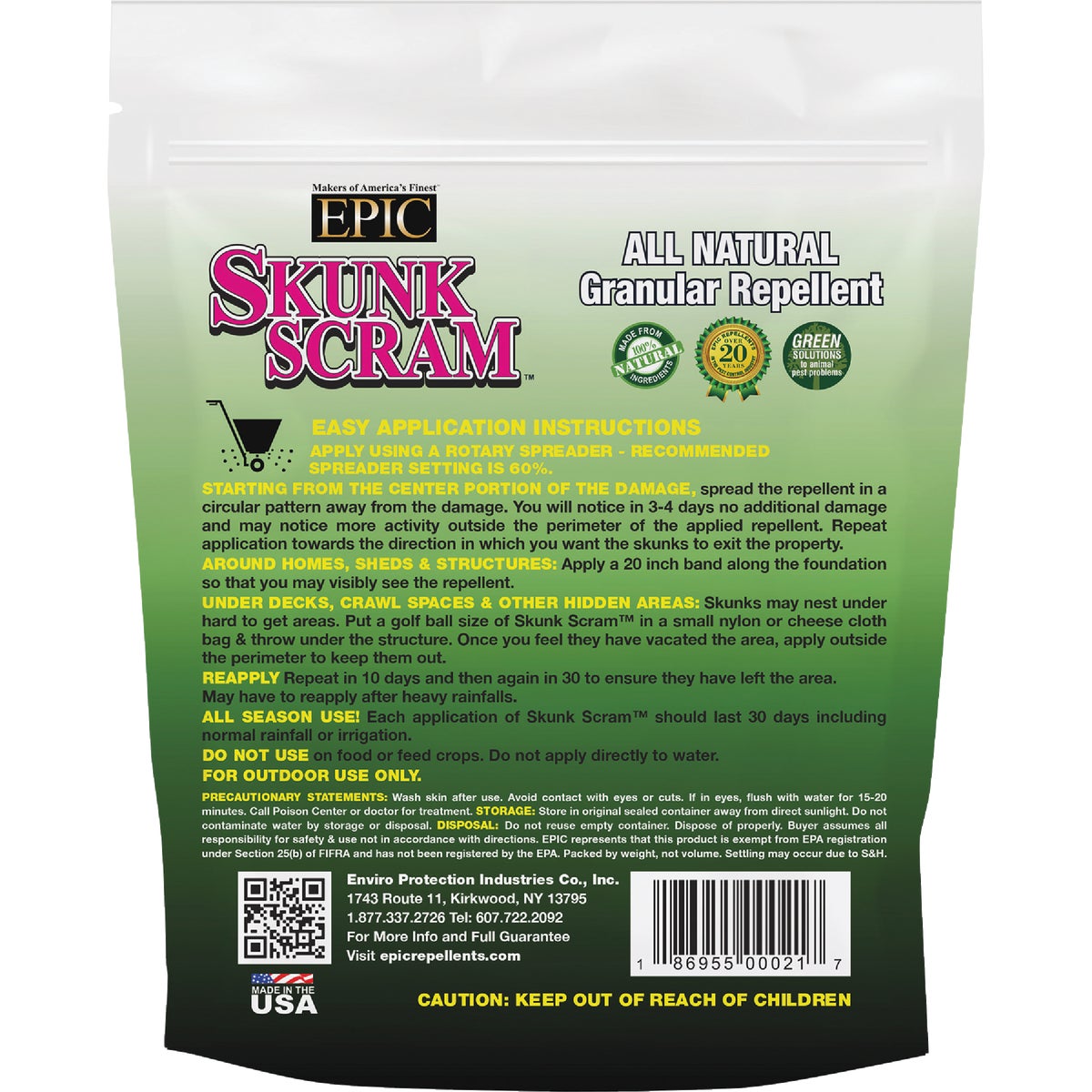 Skunk Scram 6 Lb. Granular Skunk Repellent Image 2