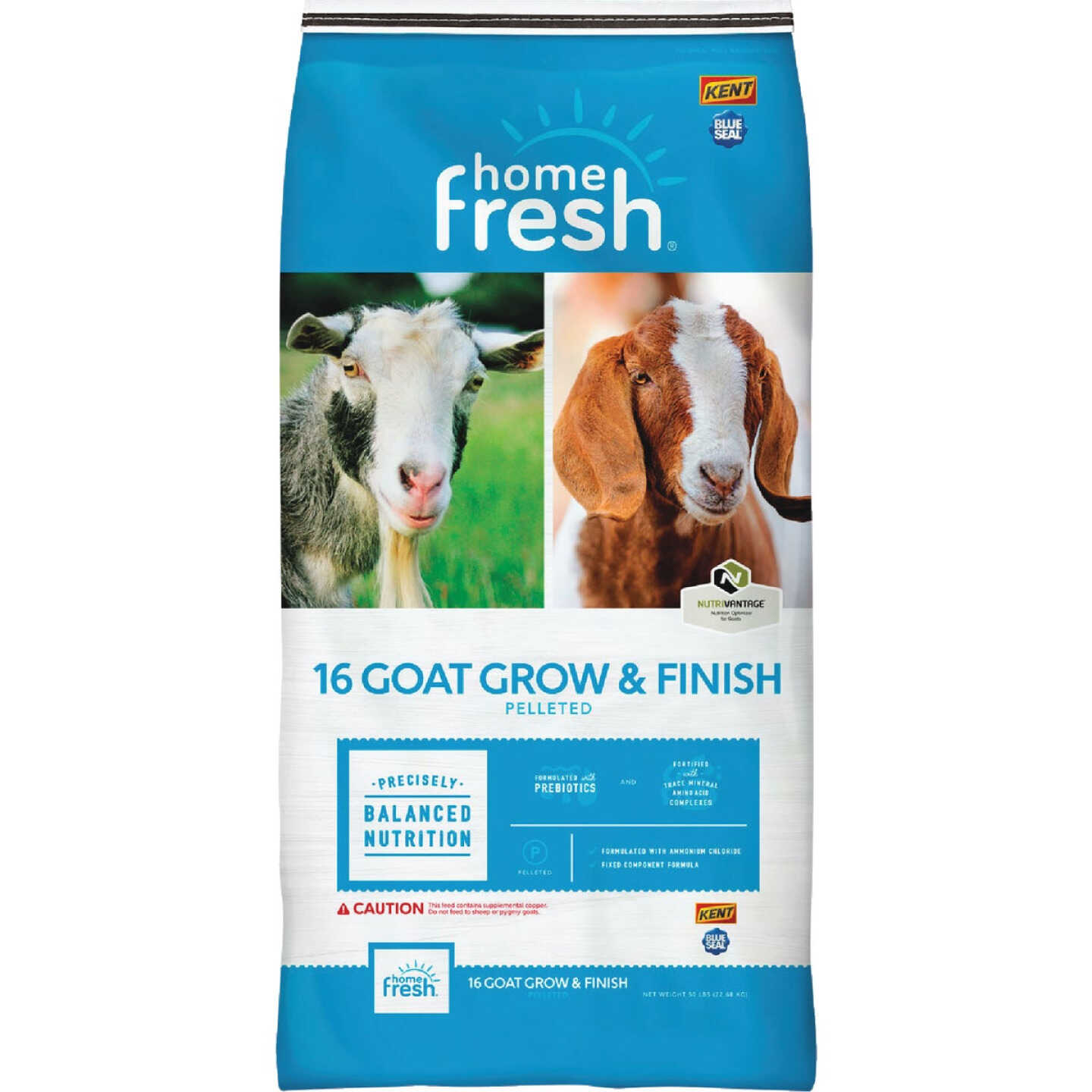 Kent Home Fresh 50 Lb. Goat Grow & Finish Feed Pellets Image 1
