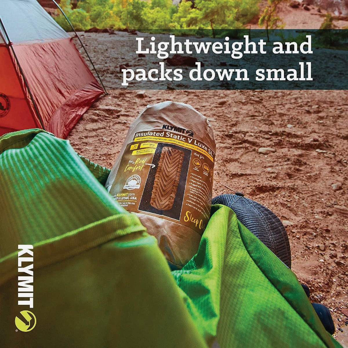 Klymit Insulated Static V Luxe SL Recon Sleeping Pad Image 4