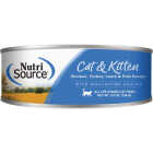 NutriSource 5.5 Oz. Chicken, Turkey, Lamb & Fish Recipe Cat & Kitten Food Image 1