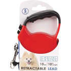 Boss Pet Casual Canine 10 Ft. Red Small Belted Retractable Lead Image 2