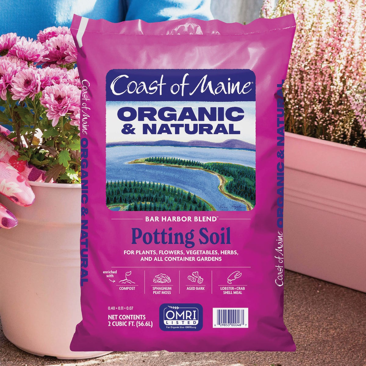Coast of Maine Bar Harbor Blend 2 Cu. Ft. Organic Potting Soil Image 2