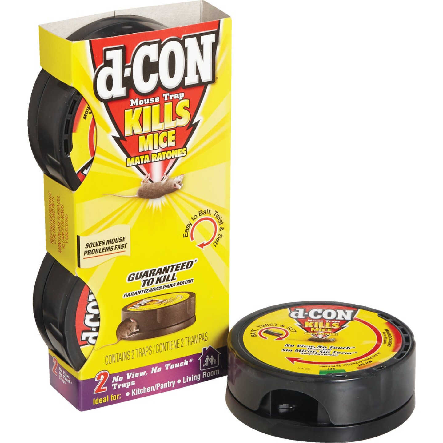 D-Con No View, No Touch Mechanical Mouse Trap (2-Pack) Image 1