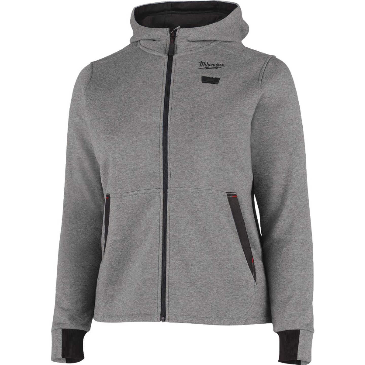 Milwaukee M12 Women's Large Gray Full-Zip Heated Hoodie Kit Image 7