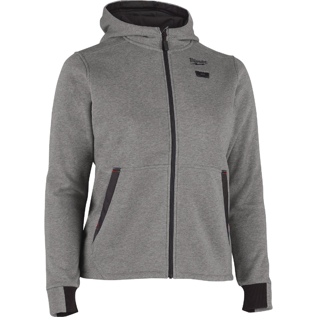 Milwaukee M12 Women's Large Gray Full-Zip Heated Hoodie Kit Image 6