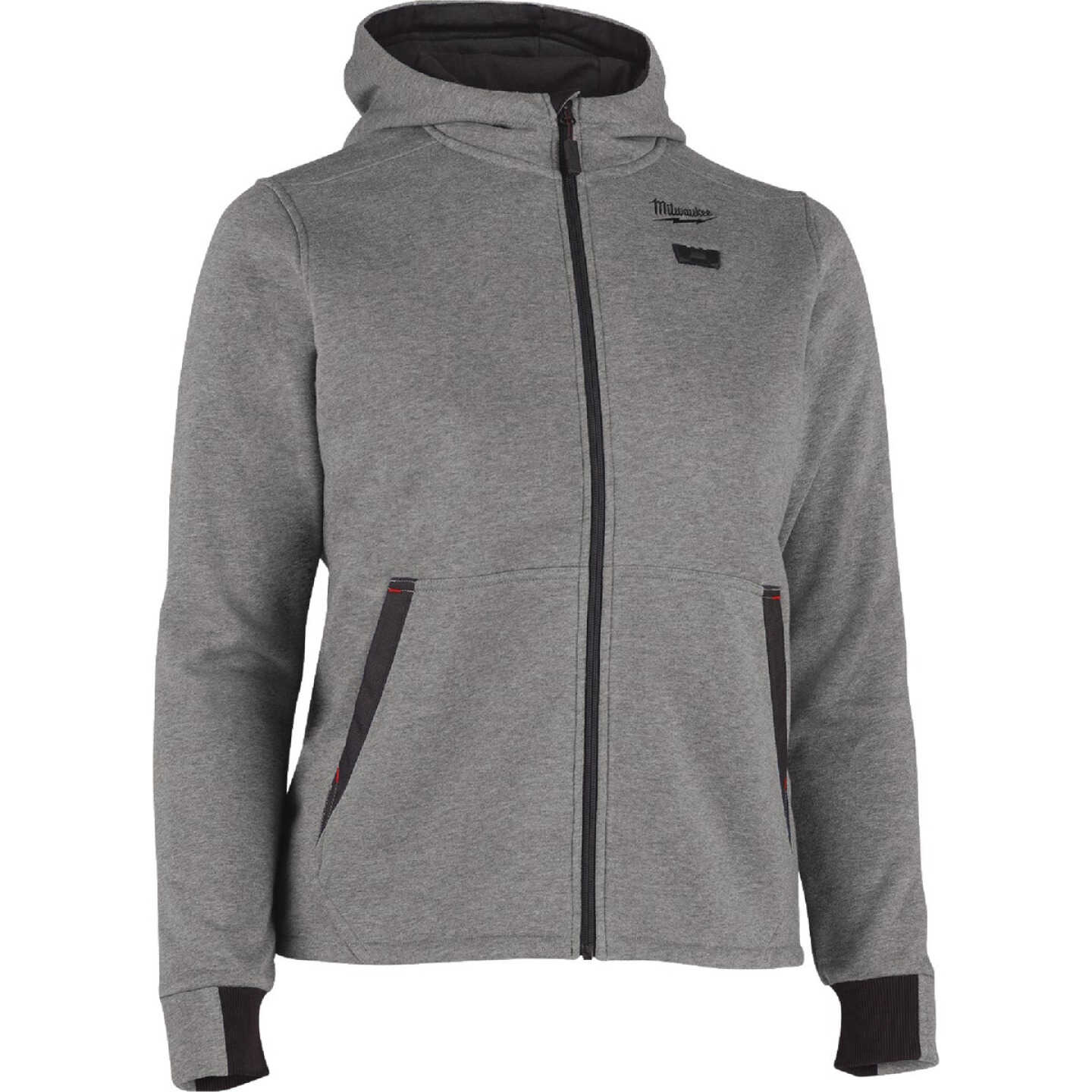 Milwaukee M12 Women's Large Gray Full-Zip Heated Hoodie Kit Image 6