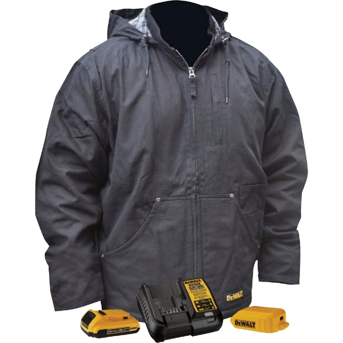 DEWALT Men's Black Heated Coat Kit, 2XL Image 3