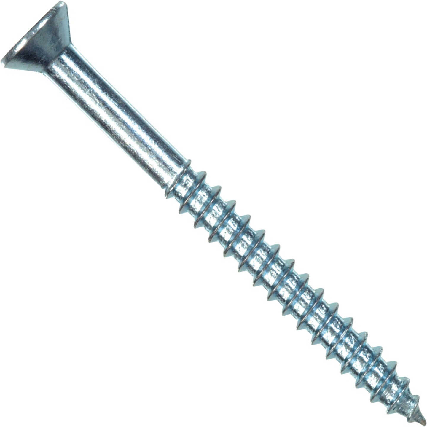 Hillman #4 x 3/4 In. Flat Head Phillips Zinc Wood Screw (100-Count) Image 1