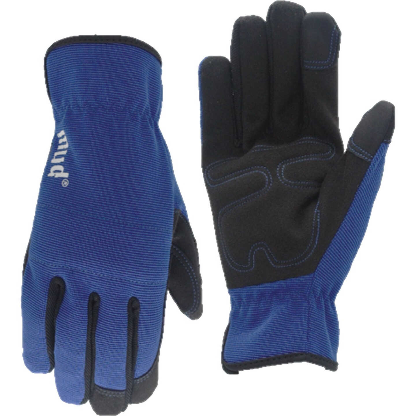 Mud Women's Small/Medium Synthetic Leather True Blue Garden Glove Image 1