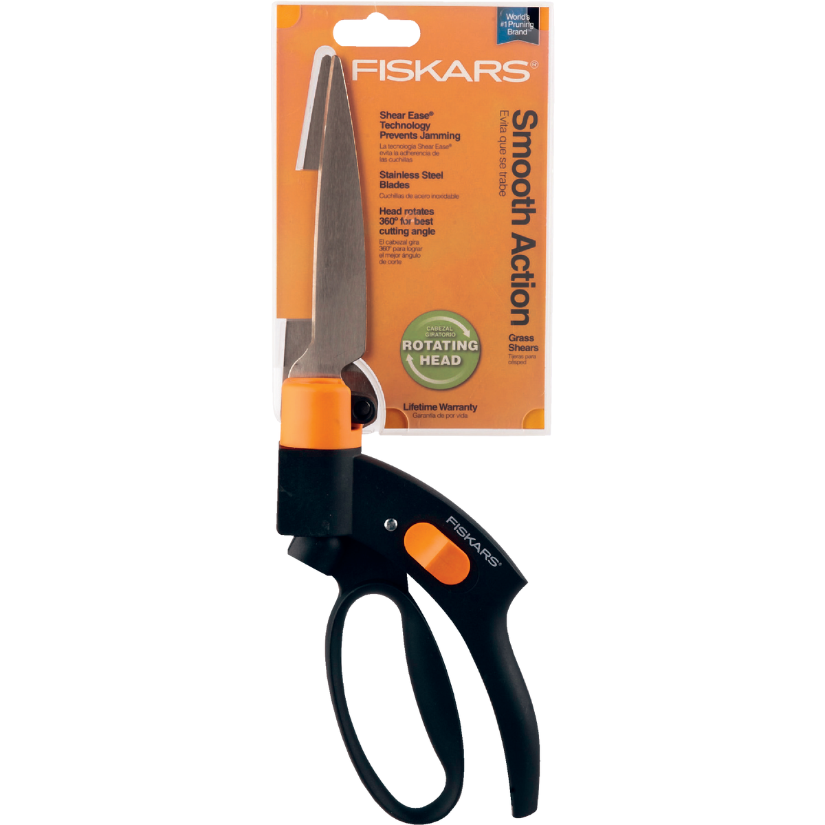 Fiskars Shear Ease Stainless Steel Grass Shear Image 2