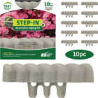 Master Mark Step-In 2.5 In. x 10 Ft. Stone Twist Gray Plastic Landscape Edging Image 1