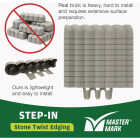 Master Mark Step-In 2.5 In. x 10 Ft. Stone Twist Gray Plastic Landscape Edging Image 5