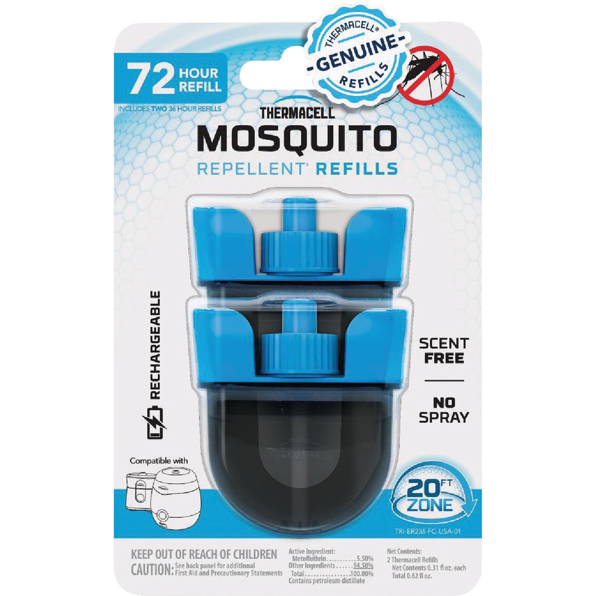 Thermacell 36 Hr. Rechargeable Mosquito Repellent Refill (2-Pack)