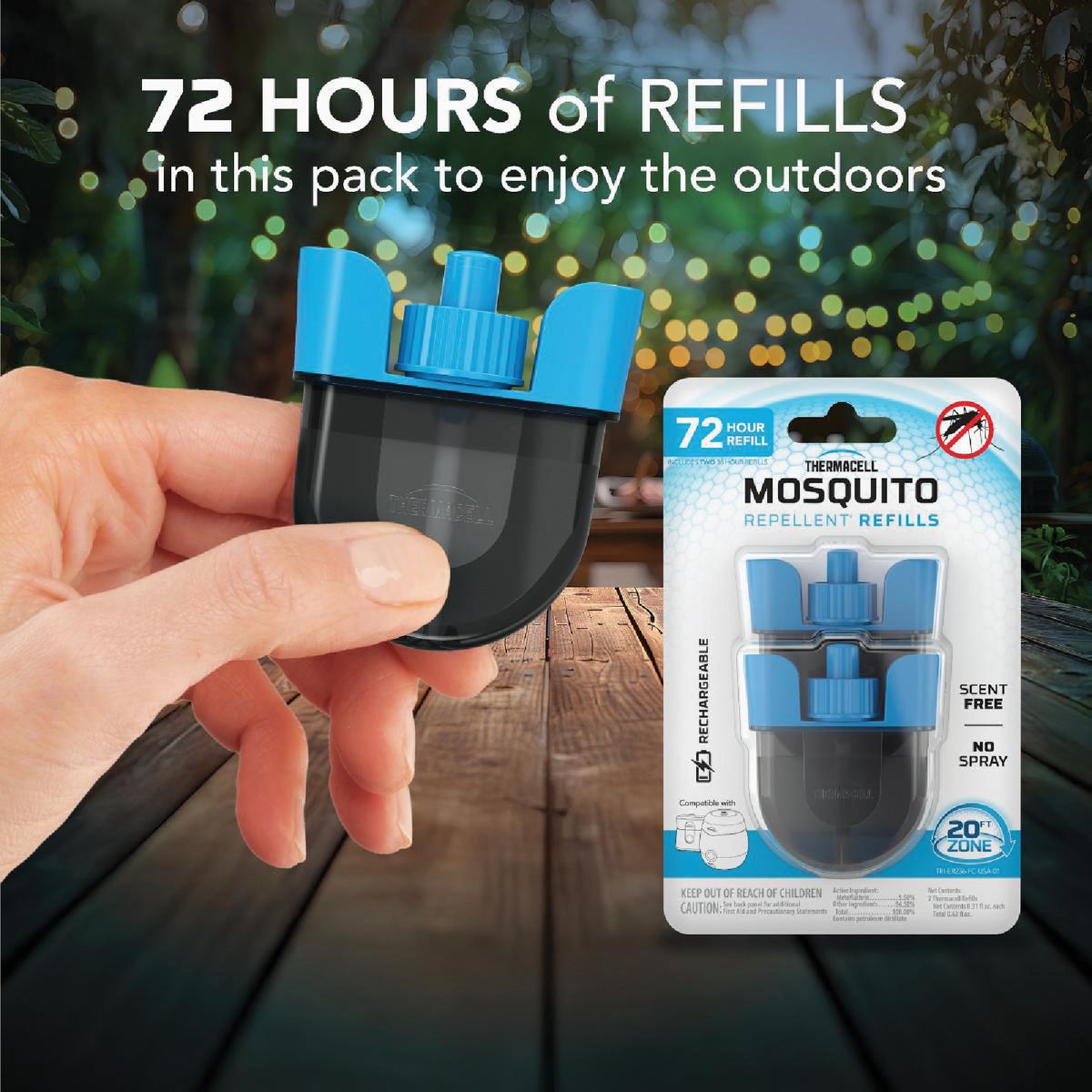Thermacell 36 Hr. Rechargeable Mosquito Repellent Refill (2-Pack) Image 4