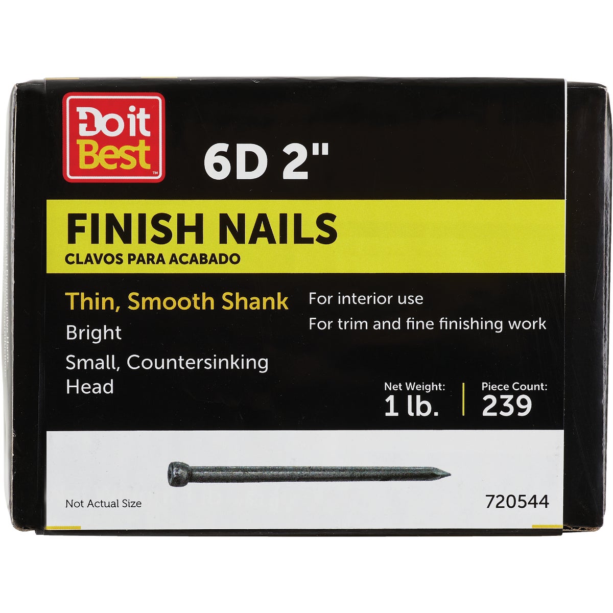 Do it 6d x 2 In. Bright Finishing Nails (288 Ct., 1 Lb.)  Image 1