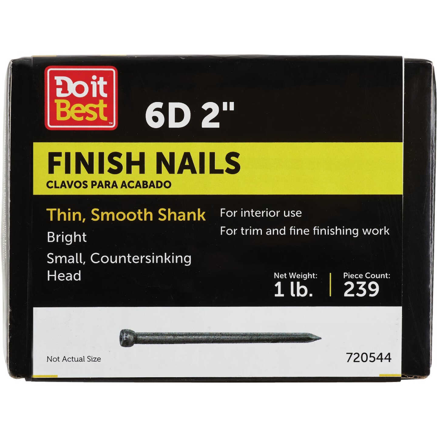 Do it 6d x 2 In. Bright Finishing Nails (288 Ct., 1 Lb.) Image 1