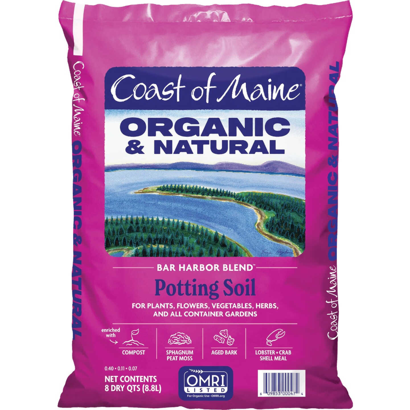 Coast of Maine Bar Harbor Blend 8 Qt. Organic Potting Soil Image 1