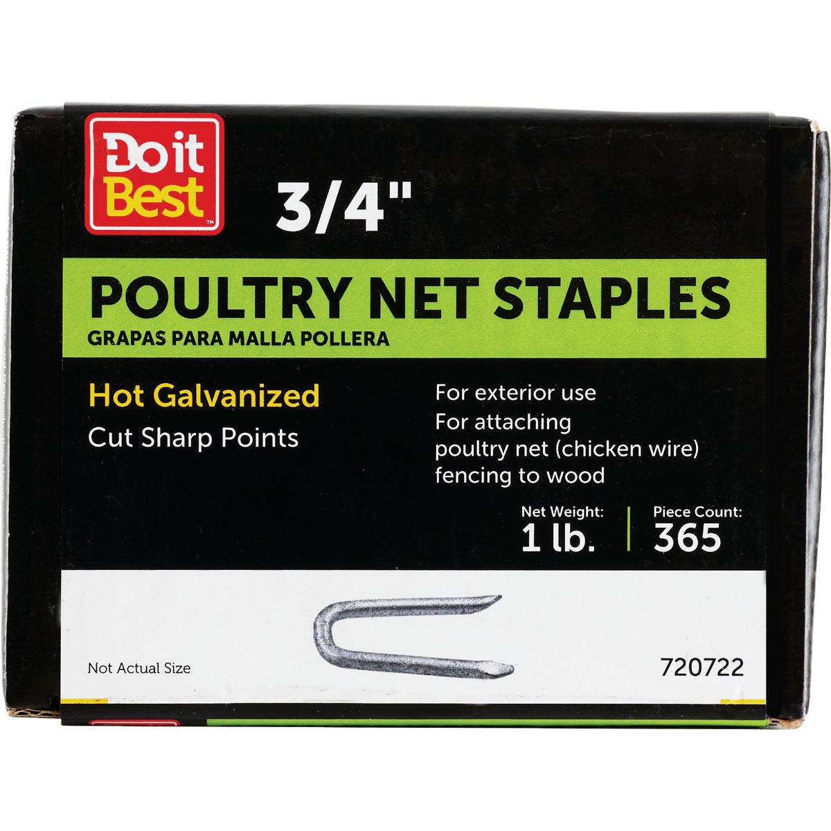 Do it 3/4 In. 14 ga Hot Galvanized Fence Staple (133 Ct., 1 Lb.)