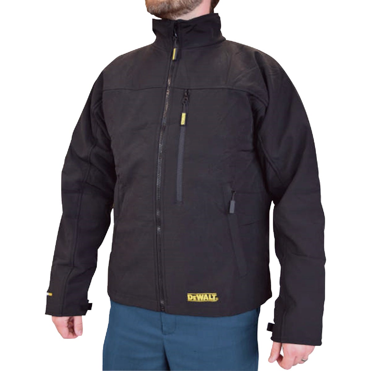DEWALT Men's Black Soft Shell Heated Jacket Kit, M Image 5