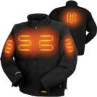 DEWALT Men's Black Soft Shell Heated Jacket Kit, M Image 1