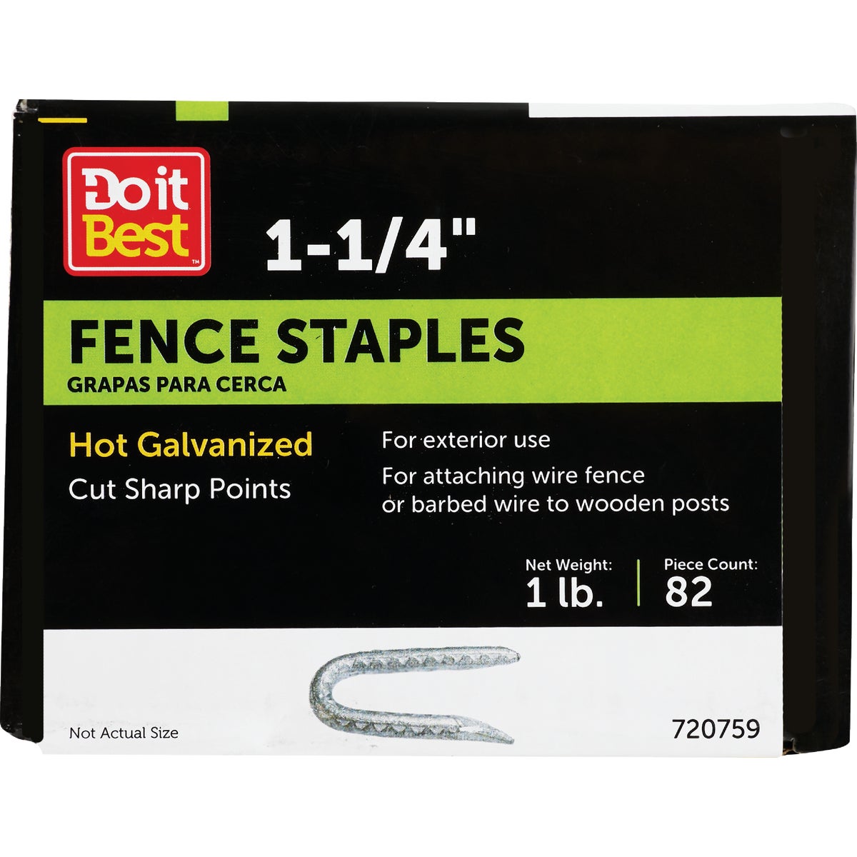 Do it 1-1/4 In. 9 ga Hot Galvanized Fence Staple (87 Ct., 1 Lb.)