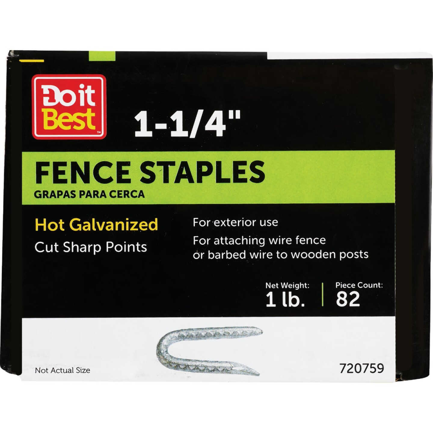 Do it 1-1/4 In. 9 ga Hot Galvanized Fence Staple (87 Ct., 1 Lb.) Image 1